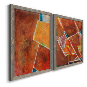 Primary Connection I - Barnwood Framed Canvas Set
