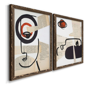 Faces of A Century I - Barnwood Framed Canvas Set