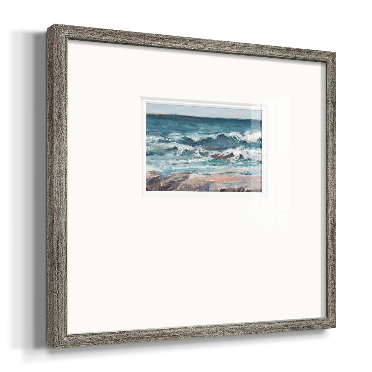 Ocean Breakers II Premium Framed Print Double Matboard