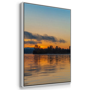 Molten Gold - Framed Premium Gallery Wrapped Canvas L Frame - Ready to Hang