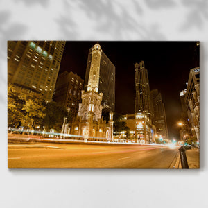 Watertower in Motion - Gallery Wrapped Canvas