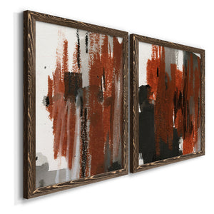 Loft Pastel V - Barnwood Framed Canvas Set