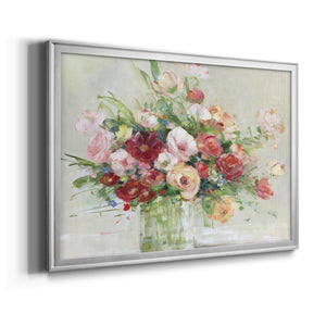 Just Peachy - Modern Framed Canvas Print