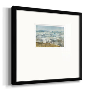 BEACHCOMBING Premium Framed Print Double Matboard