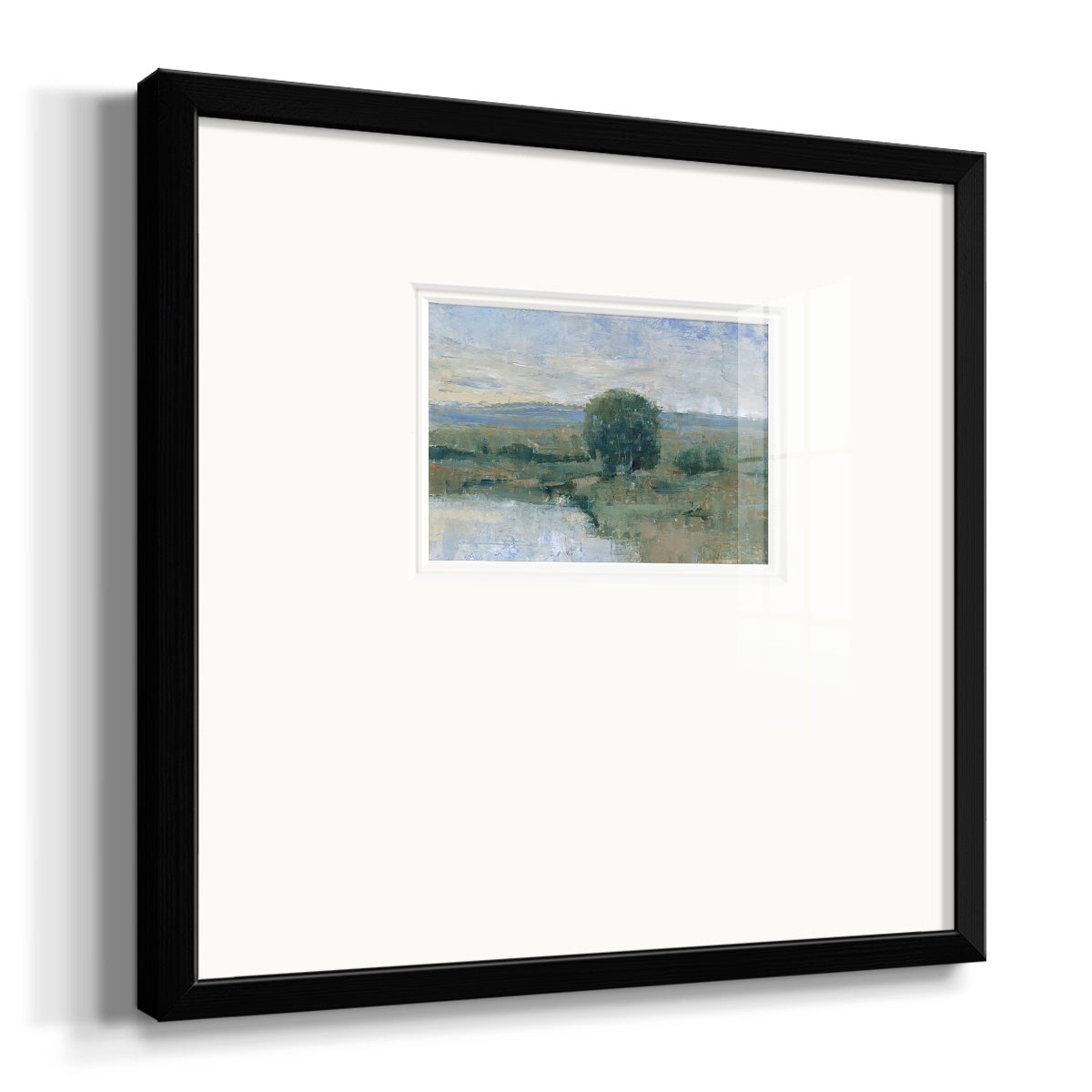 Riverbank Impression II Premium Framed Print Double Matboard