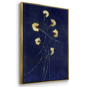 Indigo 1 - Framed Premium Gallery Wrapped Canvas L Frame - Ready to Hang