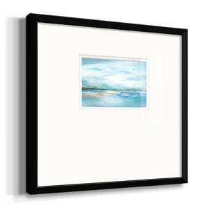 Silhouette Sunset Premium Framed Print Double Matboard