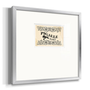 Antique French Label III Premium Framed Print Double Matboard