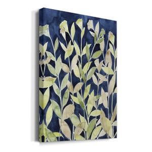 Indigo Blooming Night I - Canvas Art Print