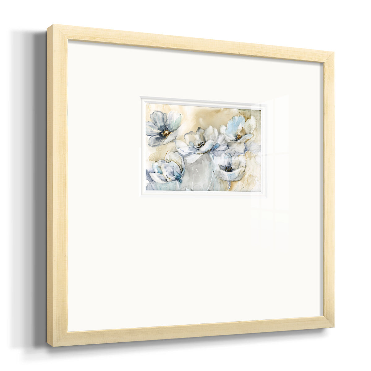 Soft Blooms Premium Framed Print Double Matboard