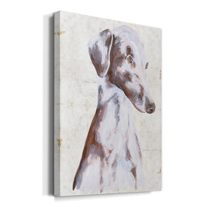 Sitting Dog II Premium Gallery Wrapped Canvas - Ready to Hang