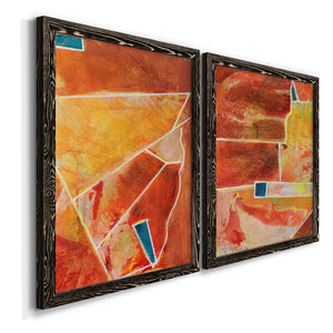 Primary Connection III - Barnwood Framed Canvas Set