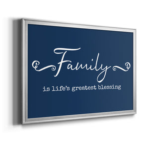 Family Greatest Blessing - Modern Framed Canvas Print