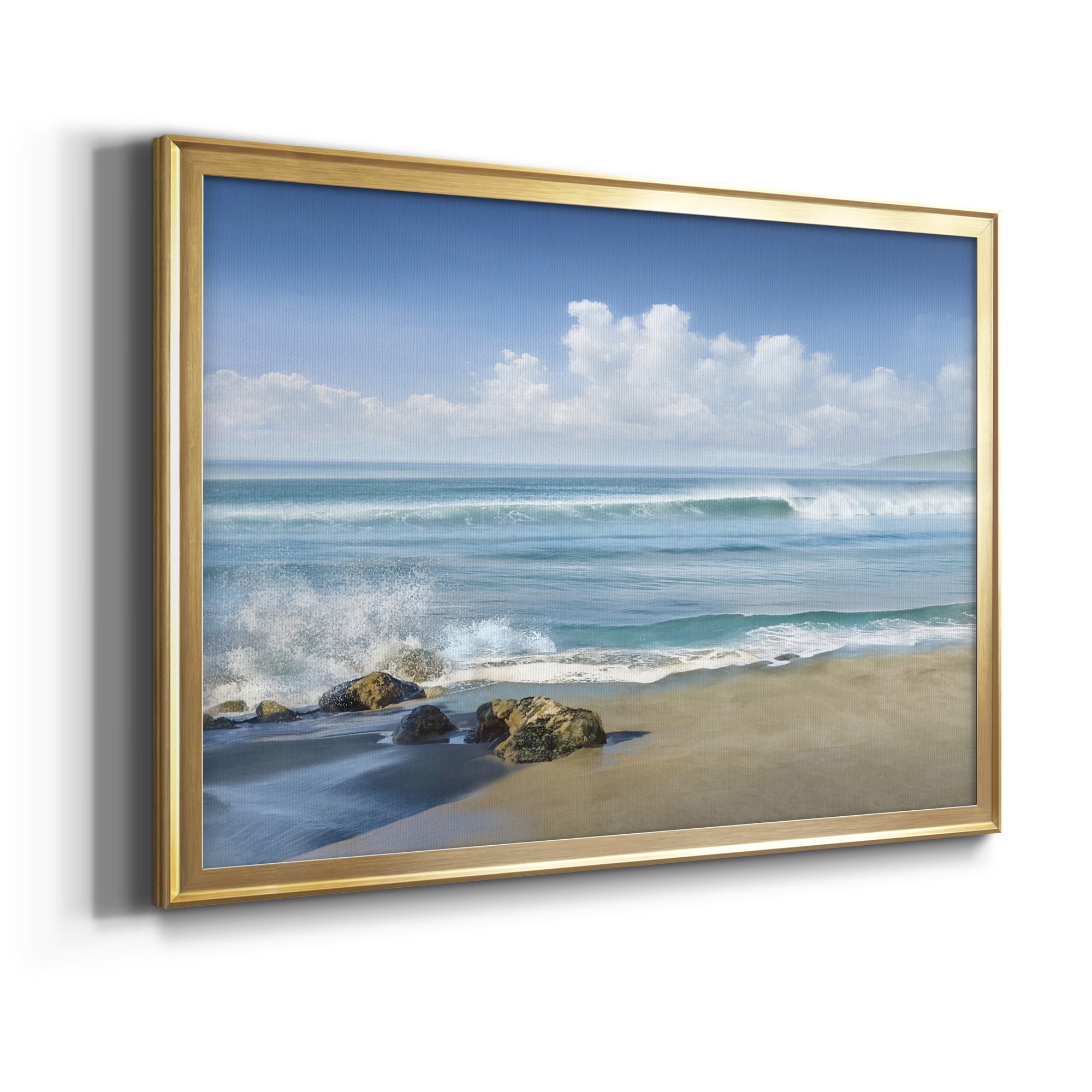 Sweeping Blue Premium Classic Framed Canvas - Ready to Hang