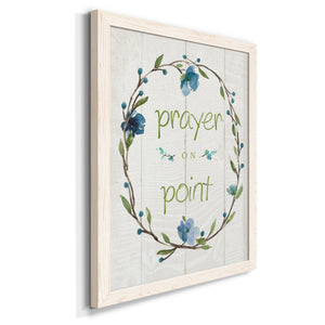 Prayer On Point - Premium Canvas Framed in Barnwood - Ready to Hang
