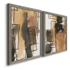 Retro Vibe III - Barnwood Framed Canvas Set