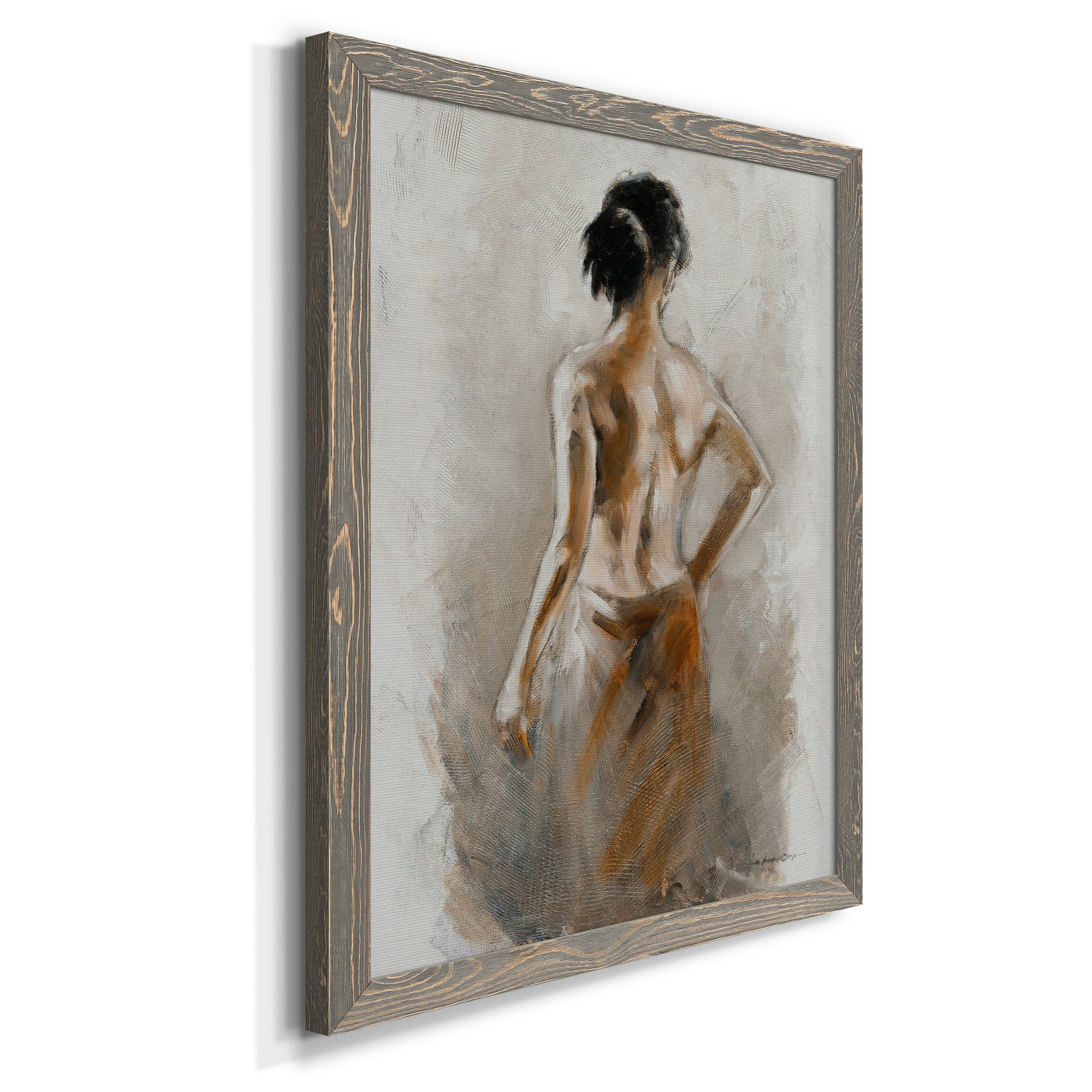 Spa Moment - Premium Canvas Framed in Barnwood - Ready to Hang