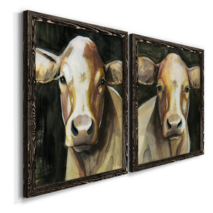 Sweet Eyes I - Premium Framed Canvas 2 Piece Set - Ready to Hang