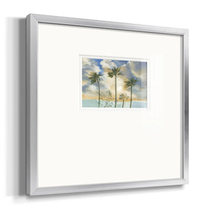 Palms in the Wind Premium Framed Print Double Matboard