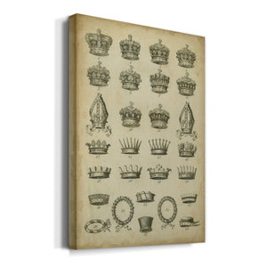 Heraldic Crowns & Coronets IV Premium Gallery Wrapped Canvas - Ready to Hang