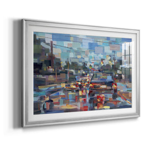 Red Traffic - Modern Framed Art Print