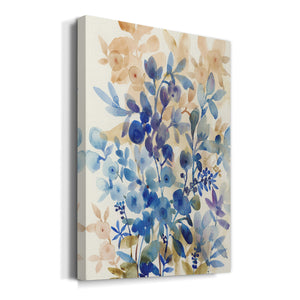 Blueberry Floral I Premium Gallery Wrapped Canvas - Ready to Hang