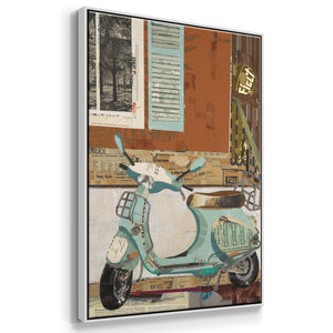 That Vespa - Framed Premium Gallery Wrapped Canvas L Frame - Ready to Hang