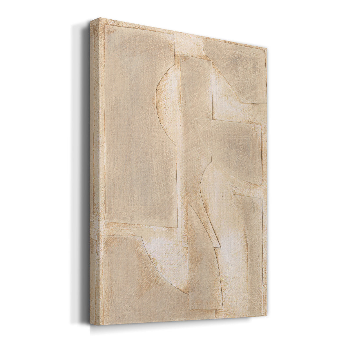 Buff Abstract Shapes II Premium Gallery Wrapped Canvas - Ready to Hang