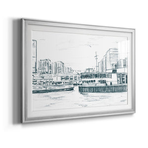 Ferryboats III - Modern Framed Art Print