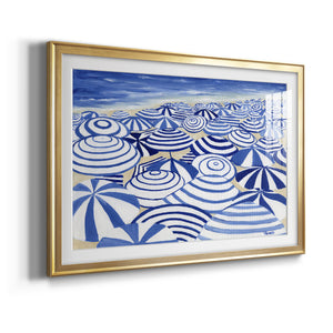 Candy Bowl Prussian Blue - Modern Framed Art Print