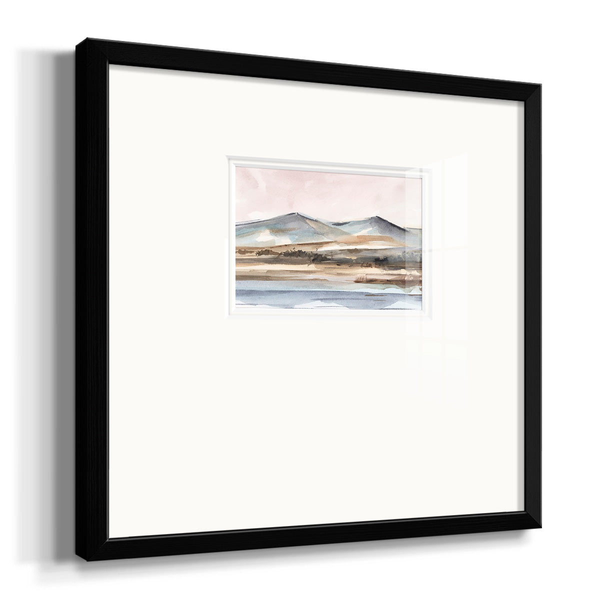 Autumn Mountain Valley II Premium Framed Print Double Matboard