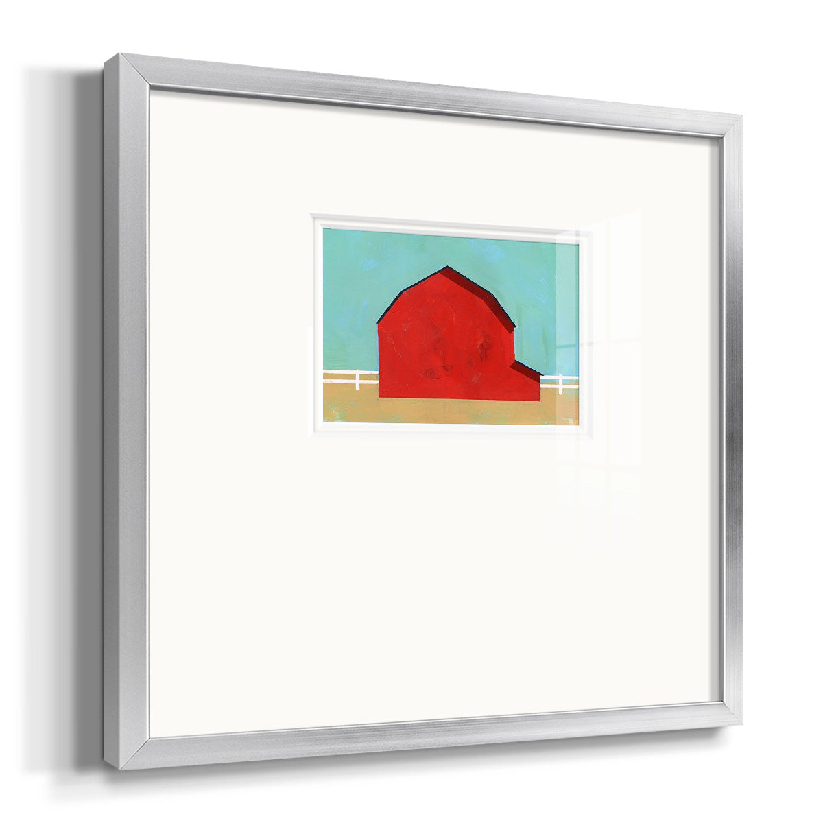 Big Red One I Premium Framed Print Double Matboard