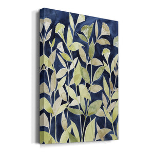 Indigo Blooming Night II - Canvas Art Print