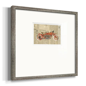 Vintage Red Premium Framed Print Double Matboard