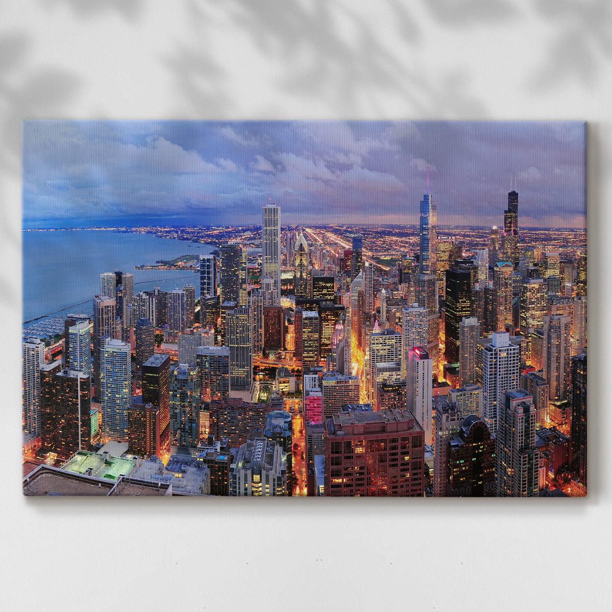 Chicago Aerial IV - Gallery Wrapped Canvas