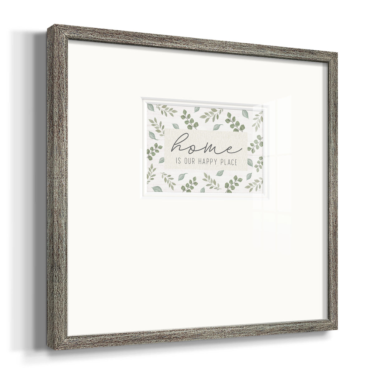 Home is Our Happy Place Premium Framed Print Double Matboard
