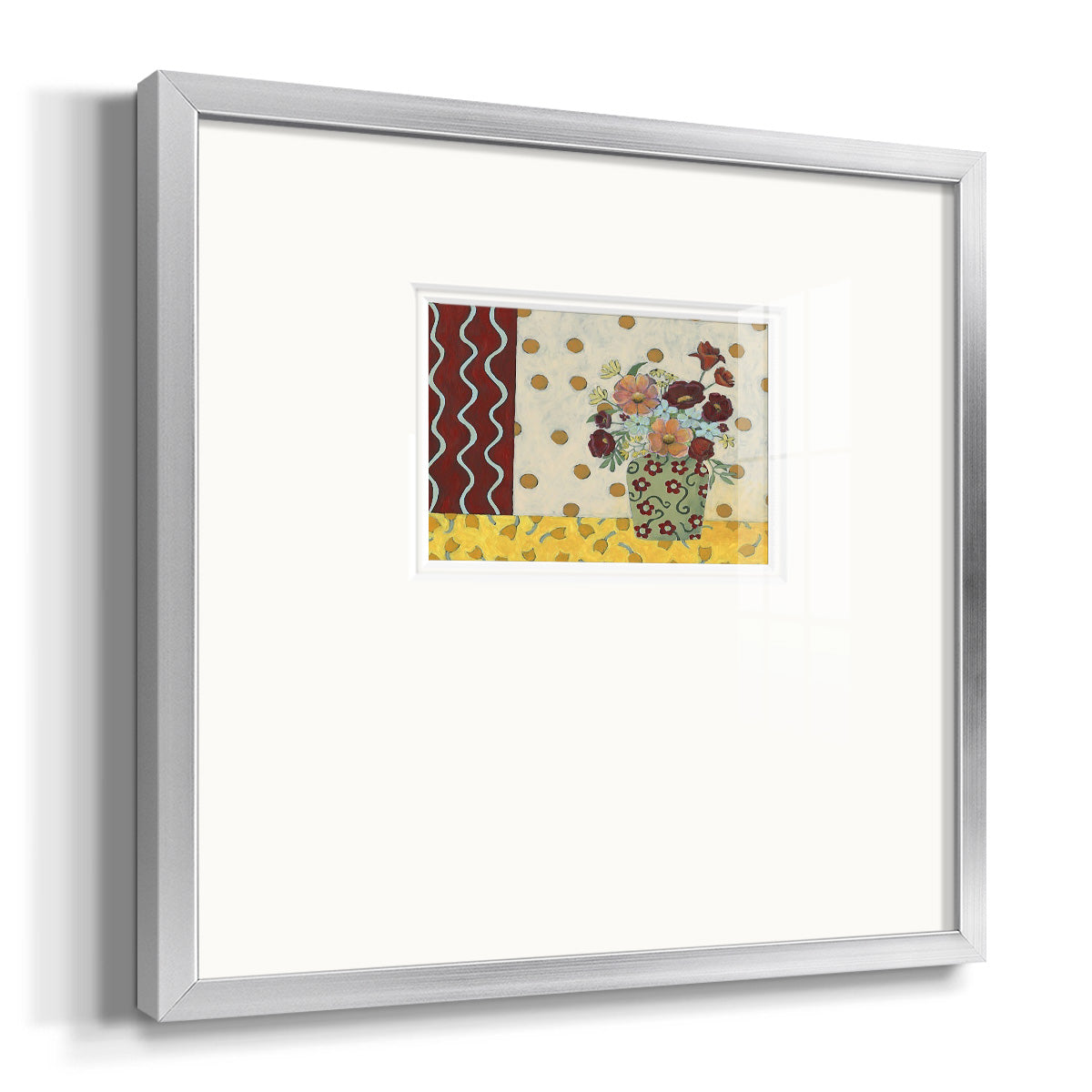 Flowerscape II Premium Framed Print Double Matboard