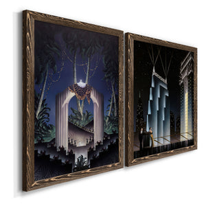 Deco Paradise - Premium Framed Canvas 2 Piece Set - Ready to Hang