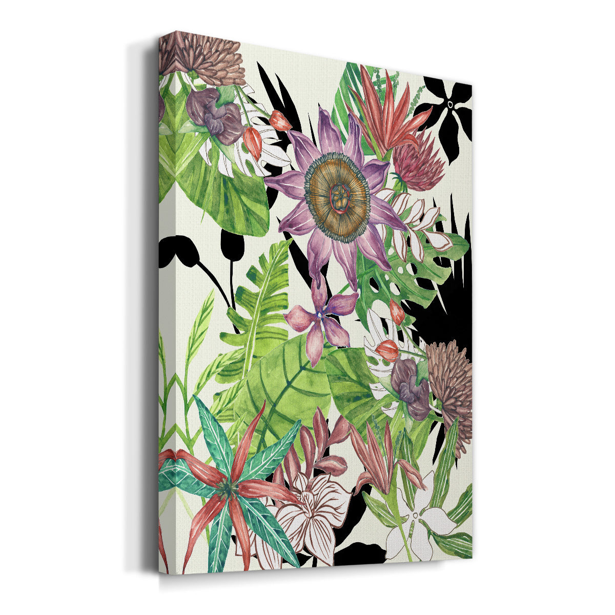 Floral Paradise I Premium Gallery Wrapped Canvas - Ready to Hang
