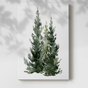 Simple Evergreens I - Gallery Wrapped Canvas