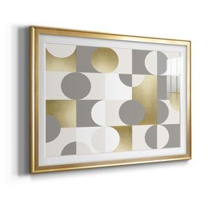Modern Gold Reflections - Modern Framed Art Print