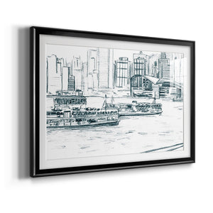 Ferryboats I - Modern Framed Art Print