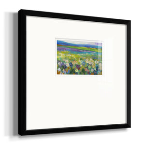 Flowerfields Premium Framed Print Double Matboard