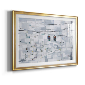 Stop on White - Modern Framed Art Print