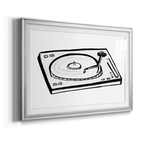 Vinyl Sketch - Modern Framed Art Print