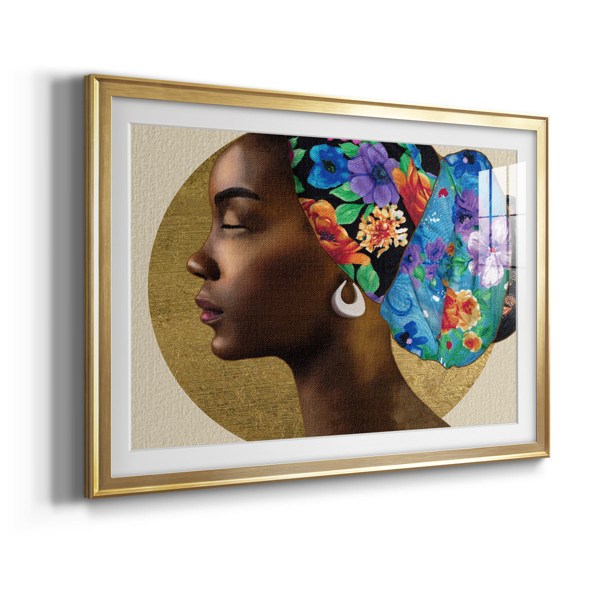 Golden Lady II Premium Framed Print - Ready to Hang
