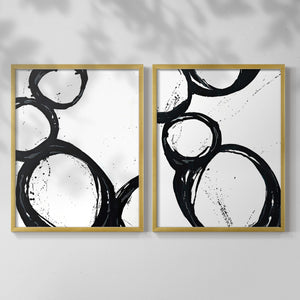 Colorful geometric landscape artwork depicting a coastal view with blue waters and green hills during daytime