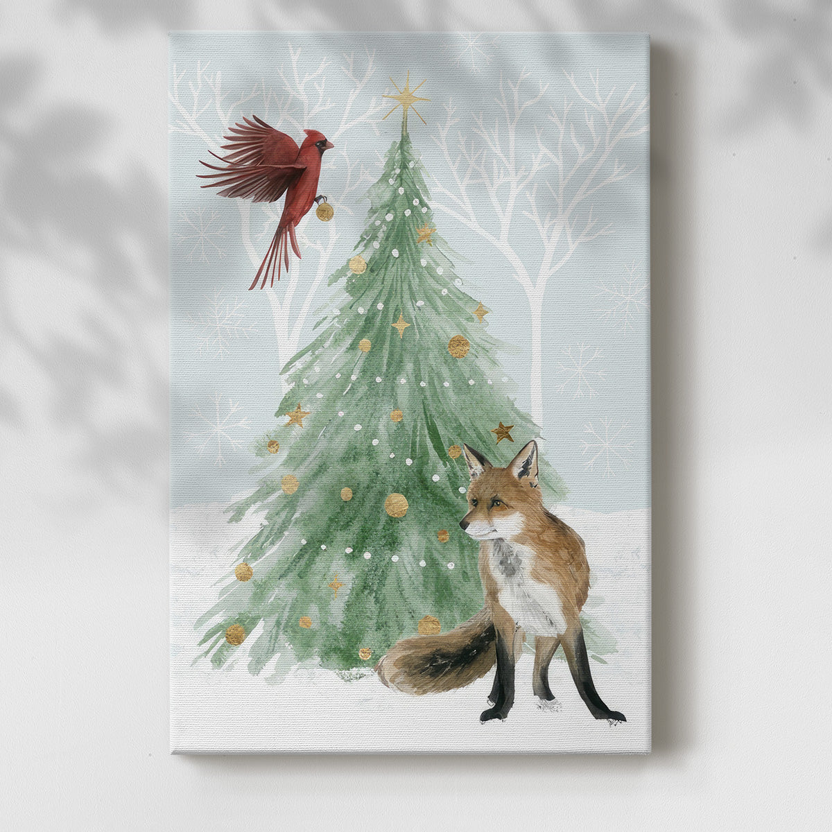 Christmas in the Forest Collection B - Gallery Wrapped Canvas