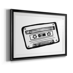 Cassette Sketch - Modern Framed Art Print