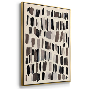 Chalk and Flint I - Framed Premium Gallery Wrapped Canvas L Frame 3 Piece Set - Ready to Hang